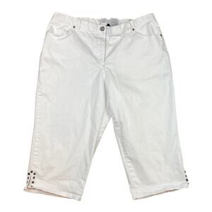 Lark Lane Bermuda Shorts White Size 16